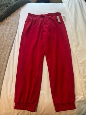 Red Jogger Sweatpants